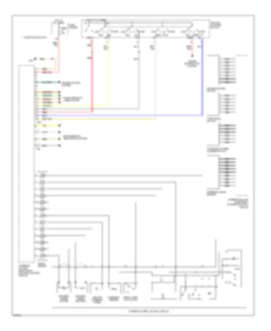 Steering Column Electronic Systems Control Module Wiring Diagram, Except Convertible for Audi A4 2007