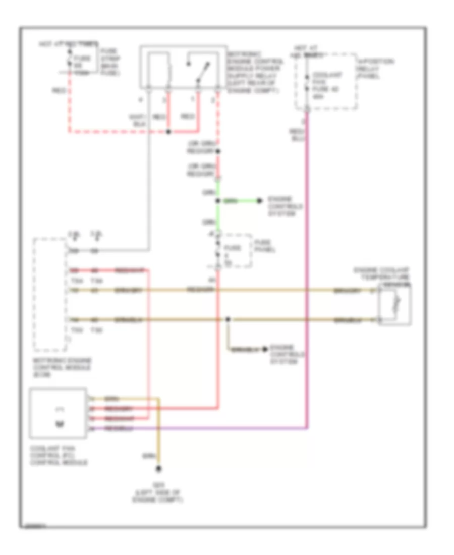 Cooling Fan Wiring Diagram for Audi A4 2007
