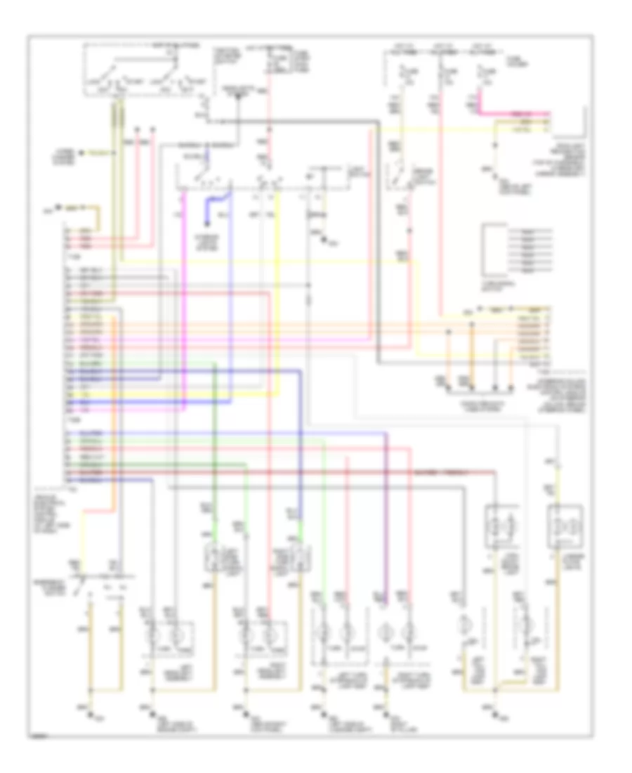 Exterior Lamps Wiring Diagram Avant for Audi A4 2007