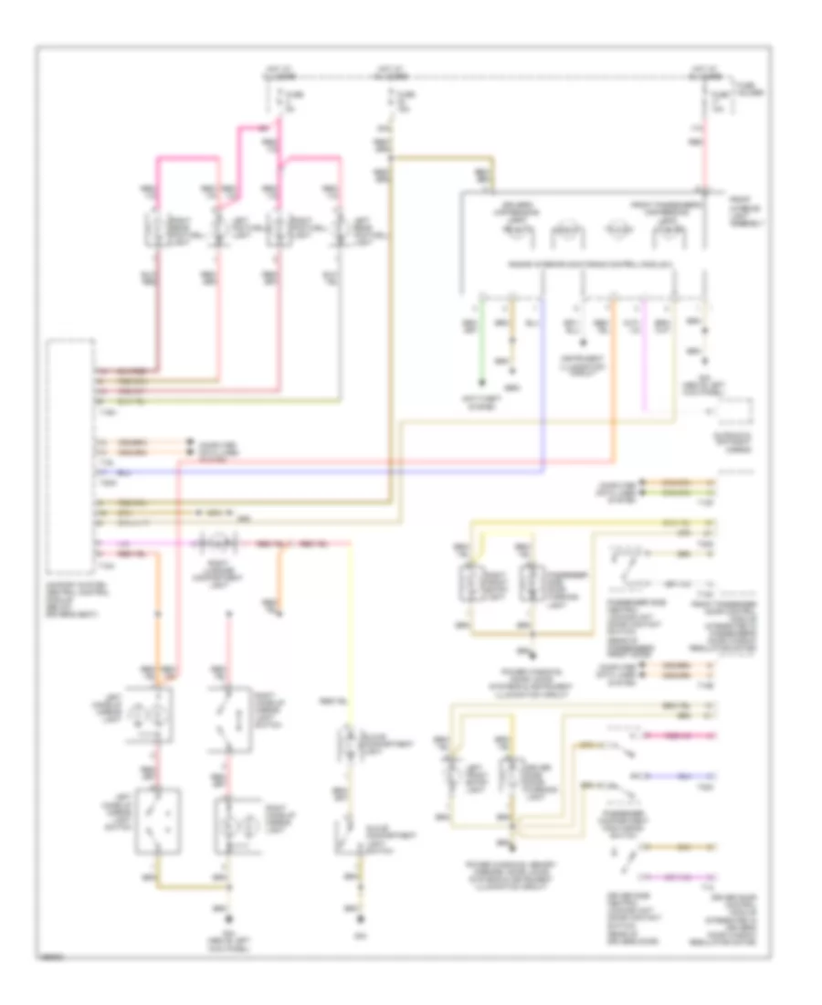 Courtesy Lamps Wiring Diagram, Convertible for Audi A4 2007