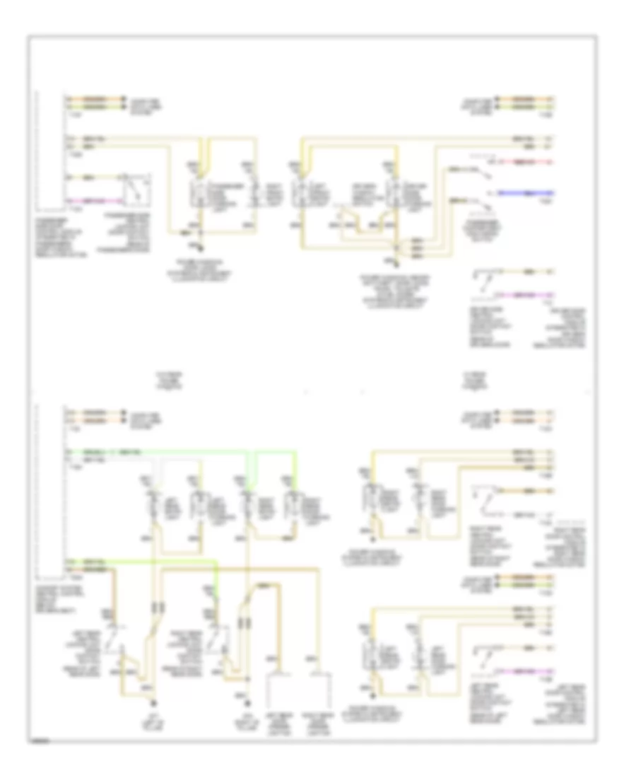 Courtesy Lamps Wiring Diagram, Sedan (2 of 2) for Audi A4 2007