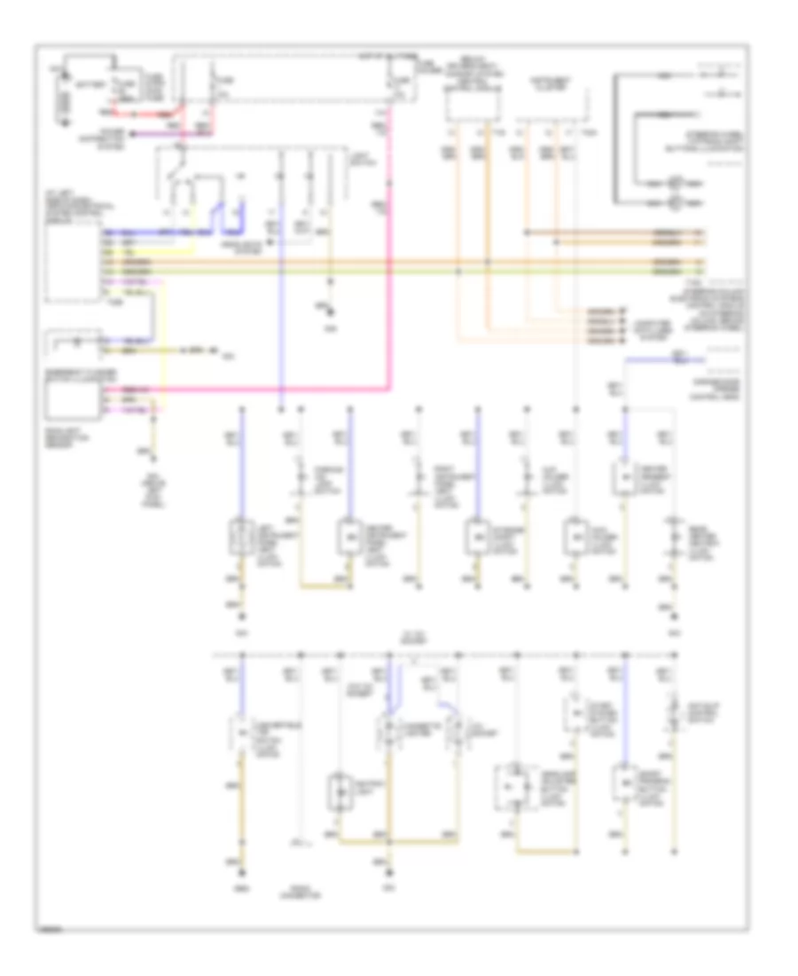 Instrument Illumination Wiring Diagram, Convertible (1 of 2) for Audi A4 2007