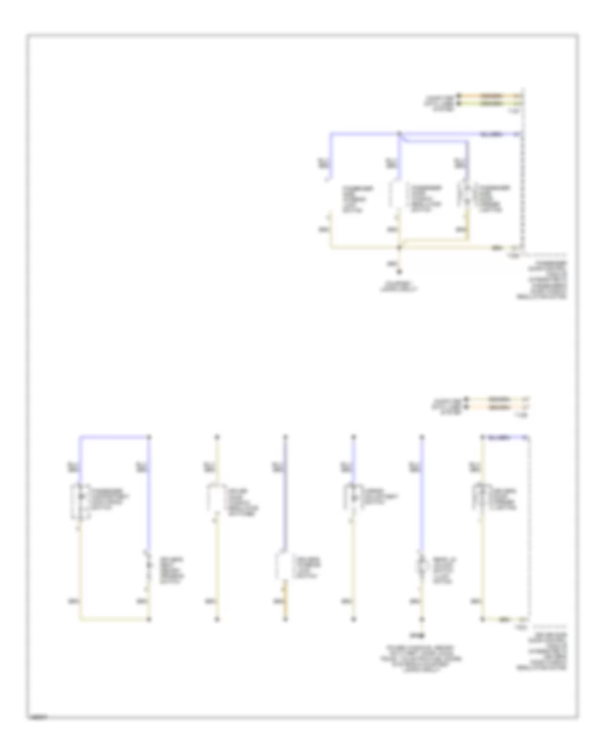 Instrument Illumination Wiring Diagram Convertible 2 of 2 for Audi A4 2007