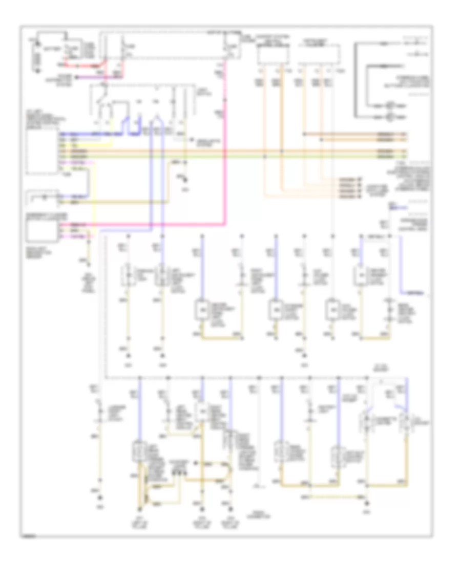 Instrument Illumination Wiring Diagram, Except Convertible (1 of 2) for Audi A4 2007