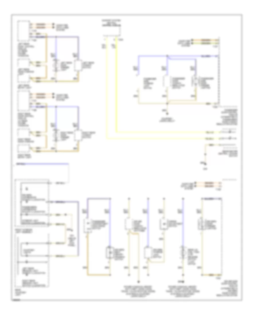 Instrument Illumination Wiring Diagram, Except Convertible (2 of 2) for Audi A4 2007