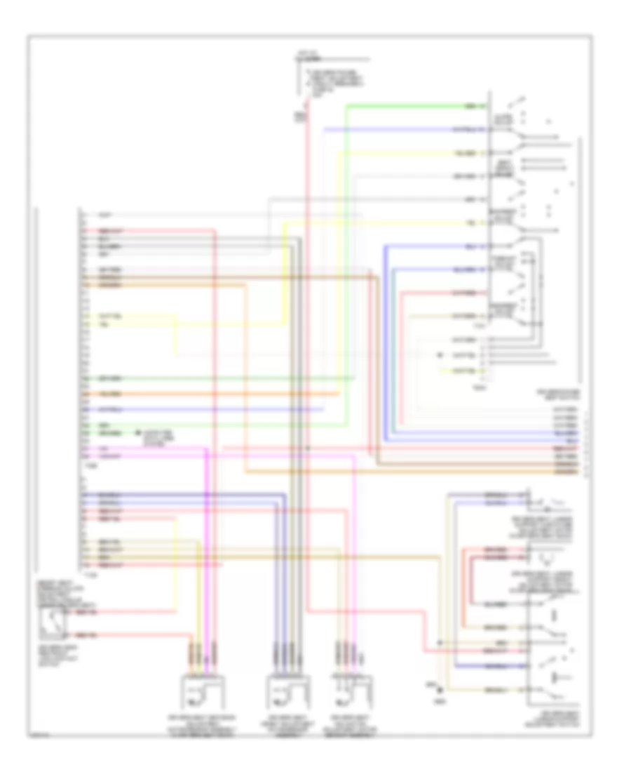 Memory Systems Wiring Diagram Convertible 1 of 4 for Audi A4 2007