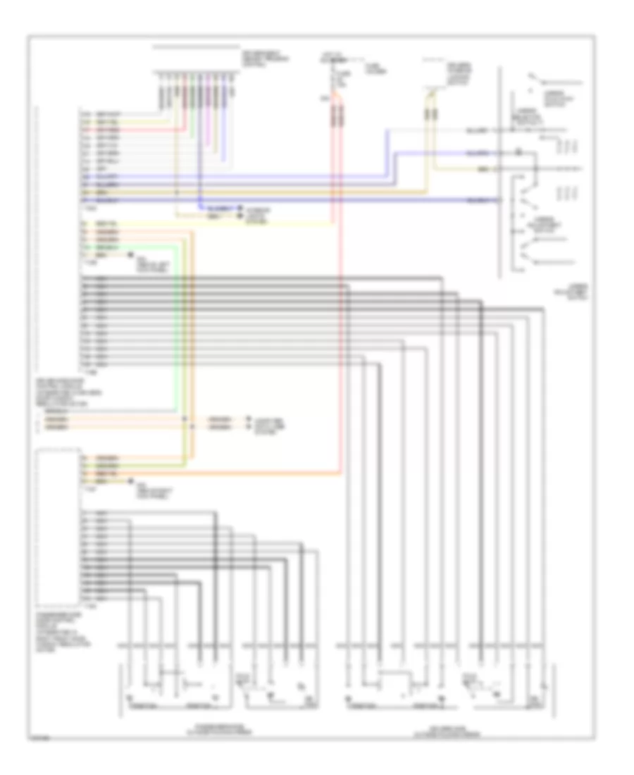 Memory Systems Wiring Diagram, Except Convertible (2 of 2) for Audi A4 2007