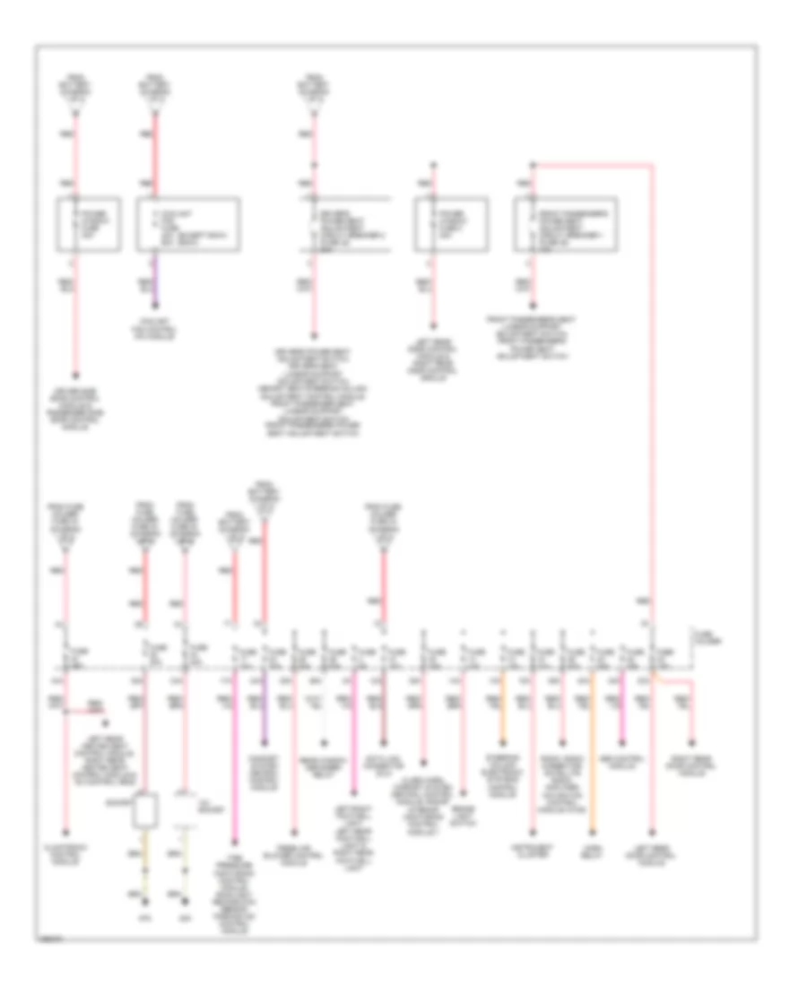 Power Distribution Wiring Diagram Except Convertible 2 of 2 for Audi A4 2007