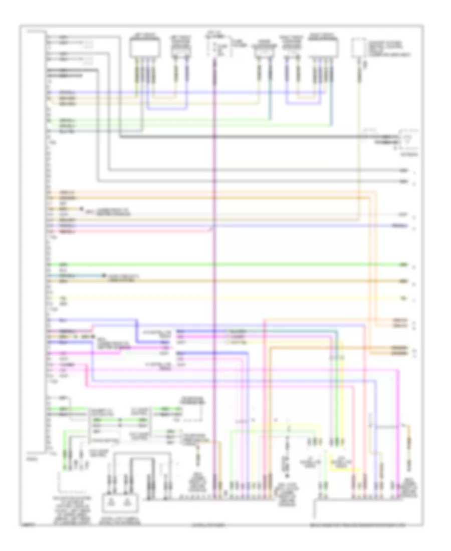 Radio Wiring Diagram Except Convertible with Amplifier 1 of 2 for Audi A4 2007
