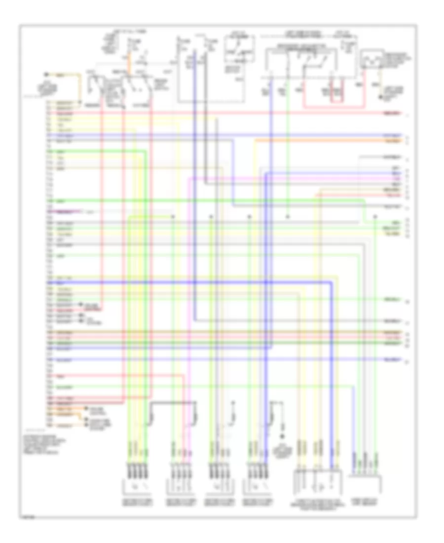 4.2L, Engine Performance Wiring Diagram (1 of 4) for Audi A6 Quattro 2002