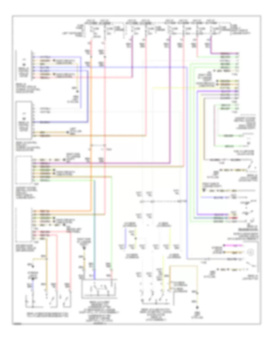 Trunk  Fuel Door Release Wiring Diagram for Audi Q7 3.0T 2012