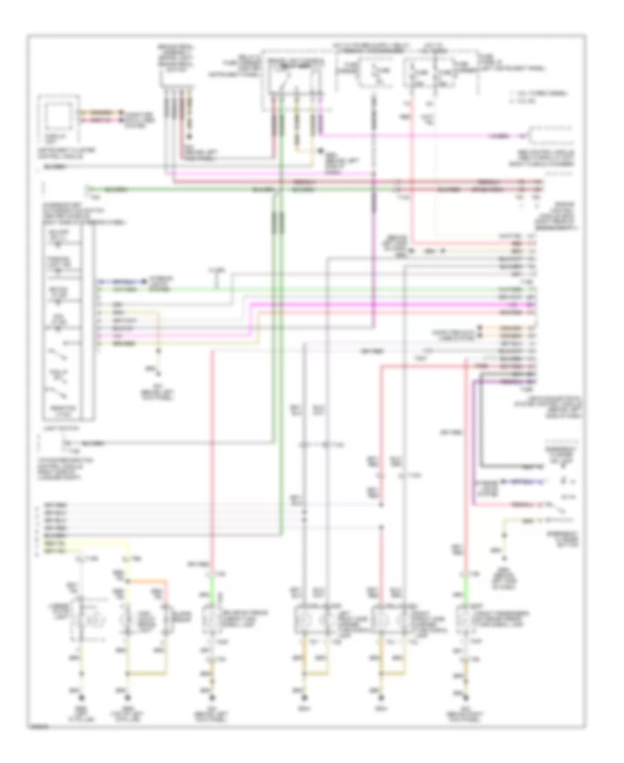 Exterior Lamps Wiring Diagram (2 of 2) for Audi Q7 3.0T 2012
