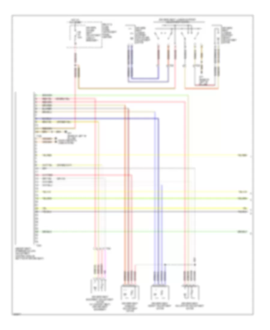 Memory Seat Wiring Diagram (1 of 2) for Audi Q7 3.0T 2012