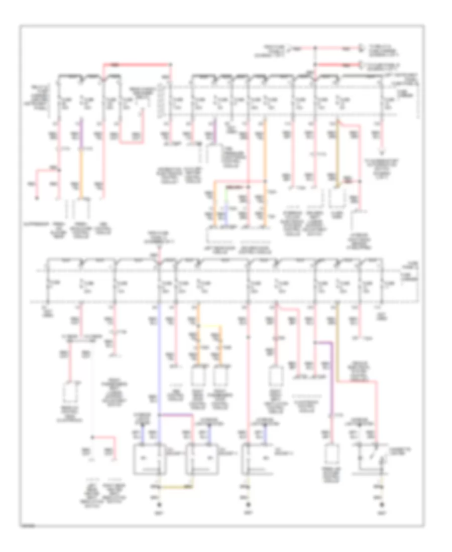 3.0L Turbo Diesel, Power Distribution Wiring Diagram (3 of 7) for Audi Q7 3.0T 2012