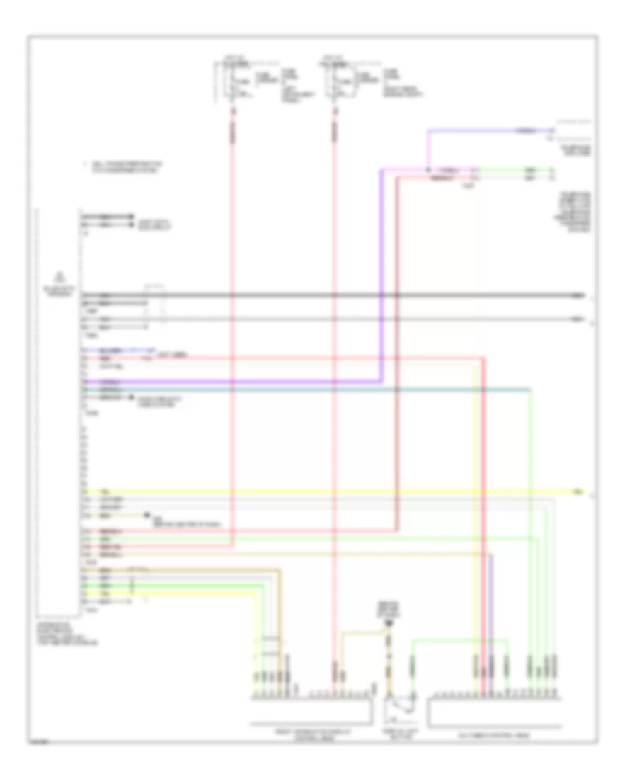 Multimedia Interface Wiring Diagram (1 of 2) for Audi Q7 3.0T 2012