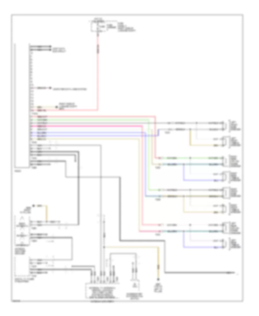 Radio Wiring Diagram Basic 1 of 2 for Audi Q7 3 0T 2012