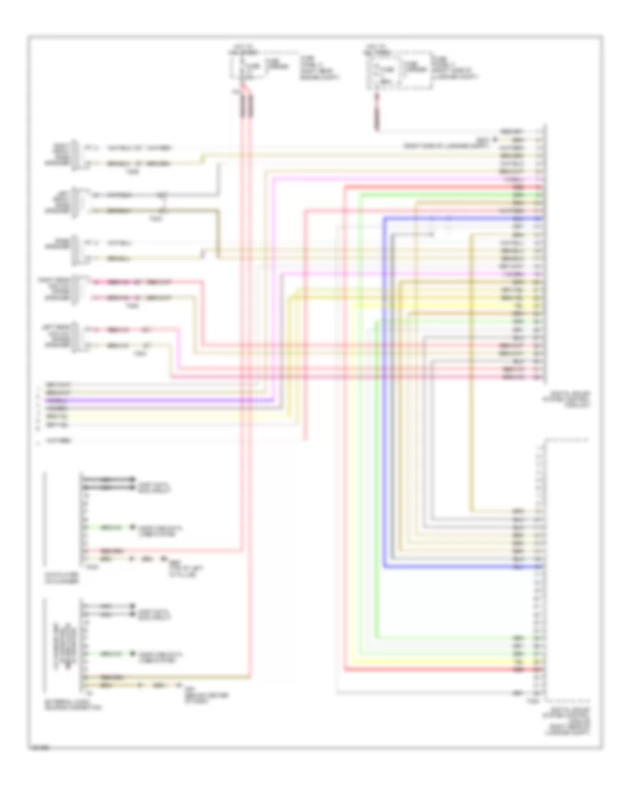 Radio Wiring Diagram, DSP Radio with Bang  Olufsen (2 of 3) for Audi Q7 3.0T 2012