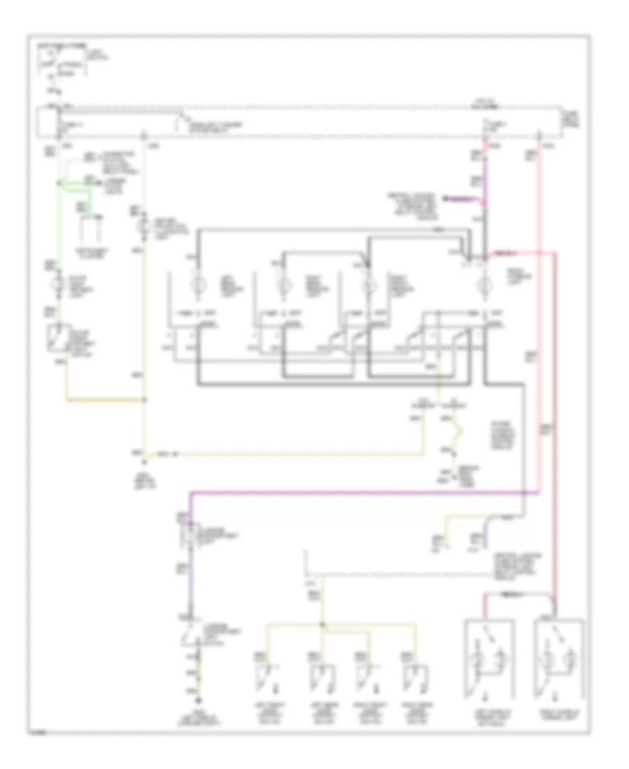 Courtesy Lamp Wiring Diagram 1 of 2 for Audi 90 1995