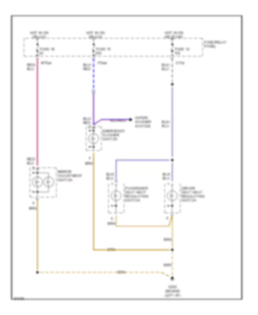 Courtesy Lamp Wiring Diagram 2 of 2 for Audi 90 1995