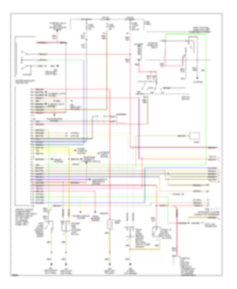 Power Door Locks Wiring Diagram 1 of 2 for Audi A8 L Quattro 2002