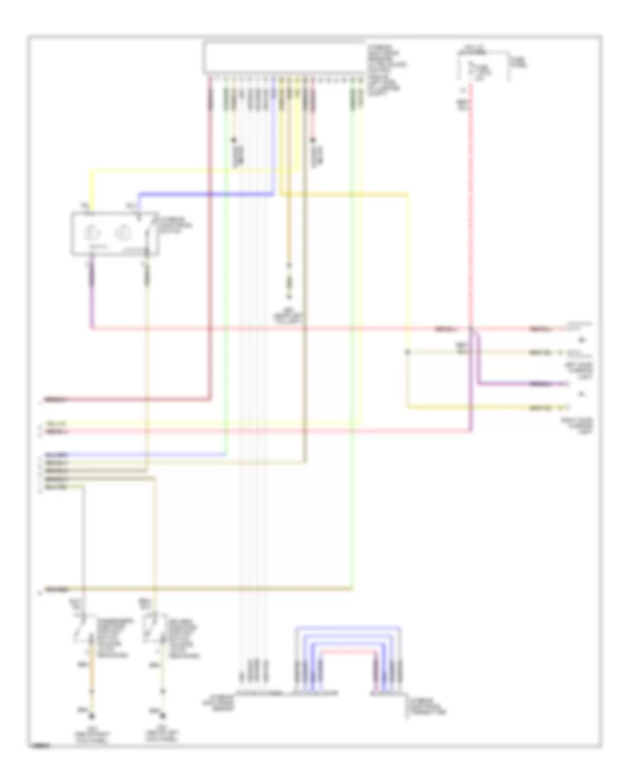 Power Door Locks Wiring Diagram 2 of 2 for Audi A8 L Quattro 2002