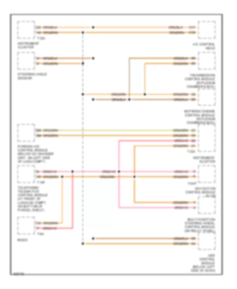 HighLow Bus Wiring Diagram for Audi A8 L Quattro 2002