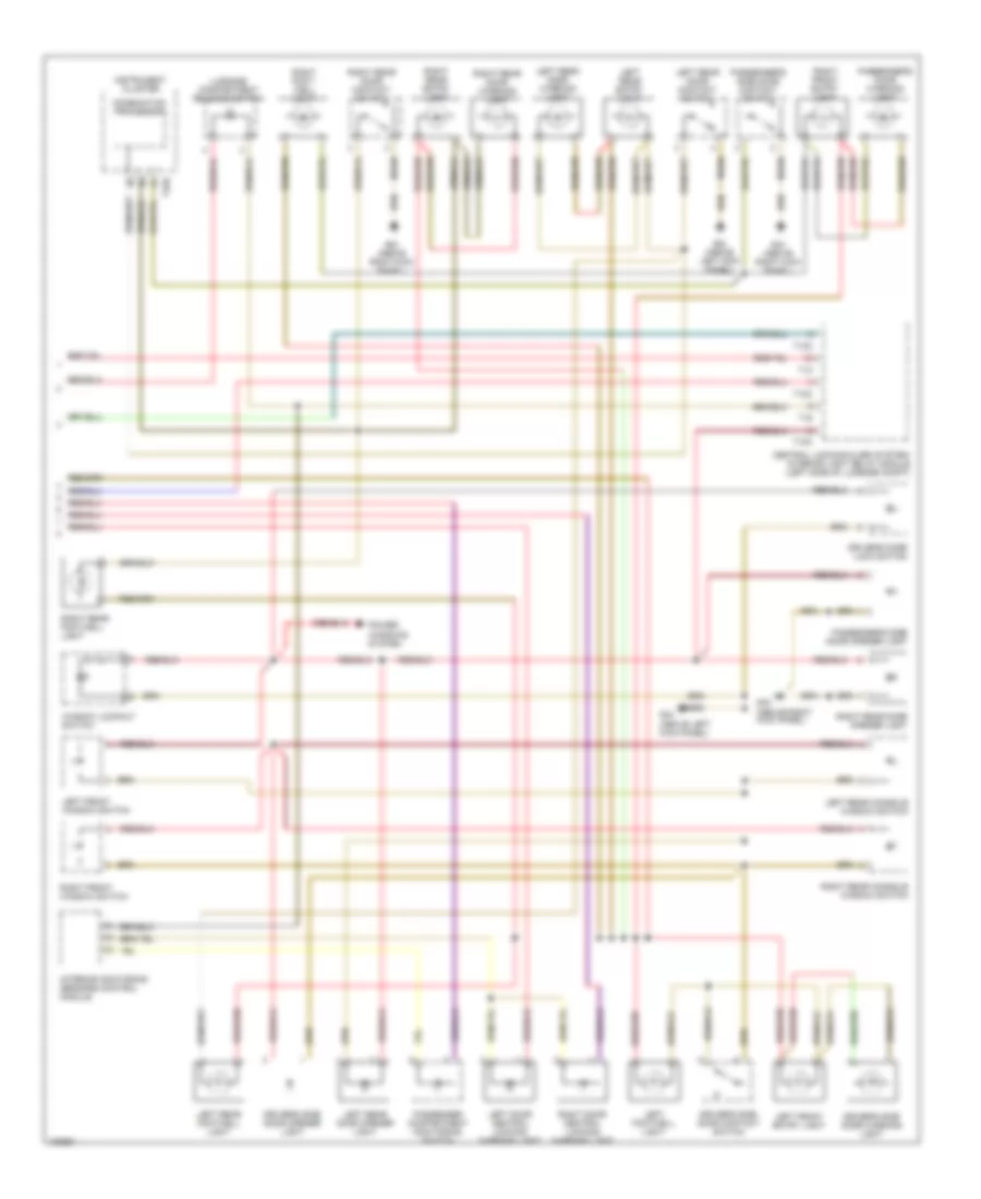 Interior Lights Wiring Diagram (3 of 3) for Audi A8 L Quattro 2002