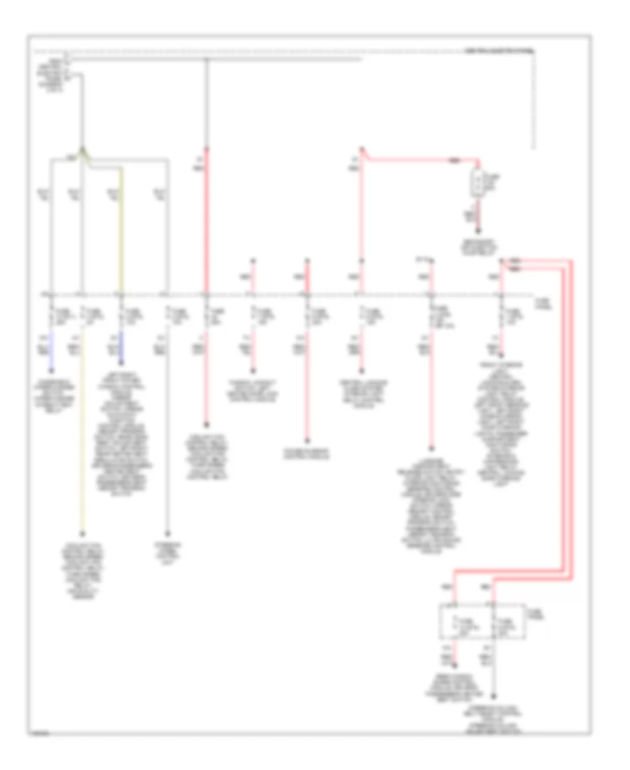 Power Distribution Wiring Diagram (4 of 4) for Audi A8 L Quattro 2002