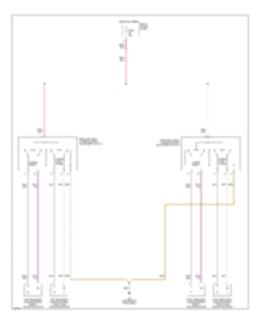 Rear Lumbar Wiring Diagram for Audi A8 L Quattro 2002