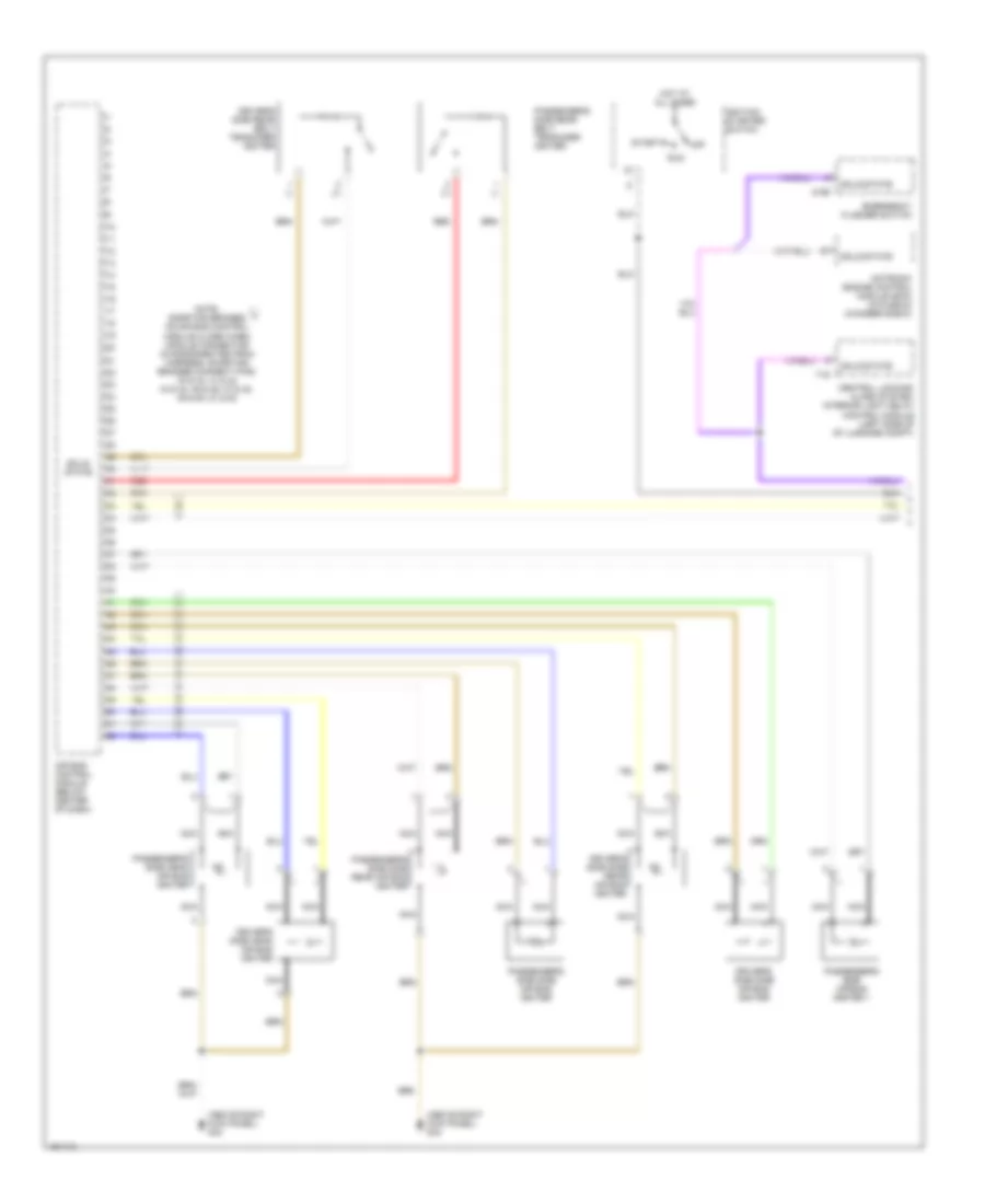 Supplemental Restraints Wiring Diagram 1 of 2 for Audi A8 L Quattro 2002