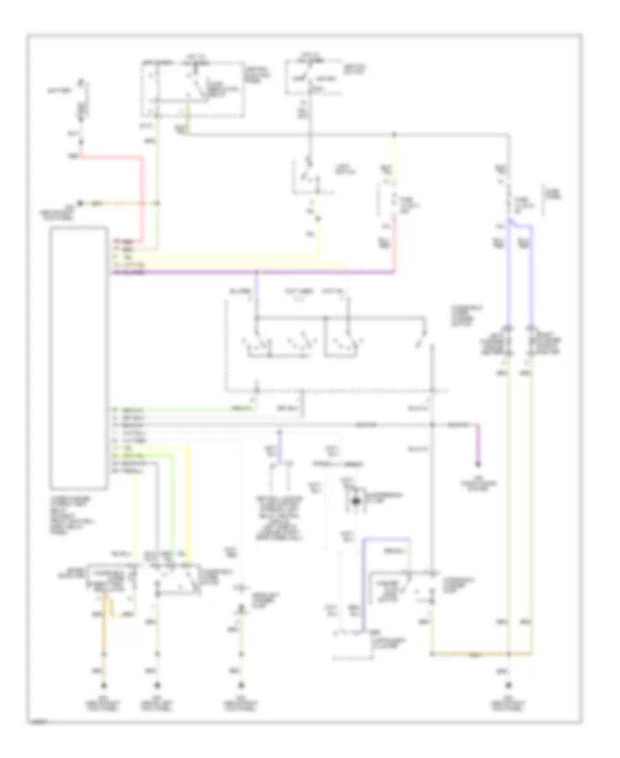 WiperWasher Wiring Diagram for Audi A8 L Quattro 2002