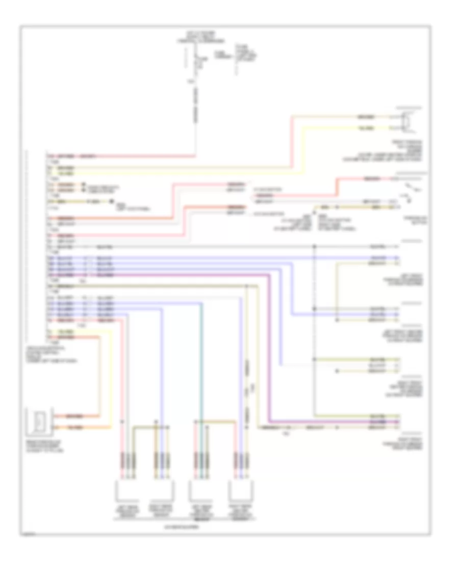 Parking Assistant Wiring Diagram for Audi A5 Cabriolet 2014