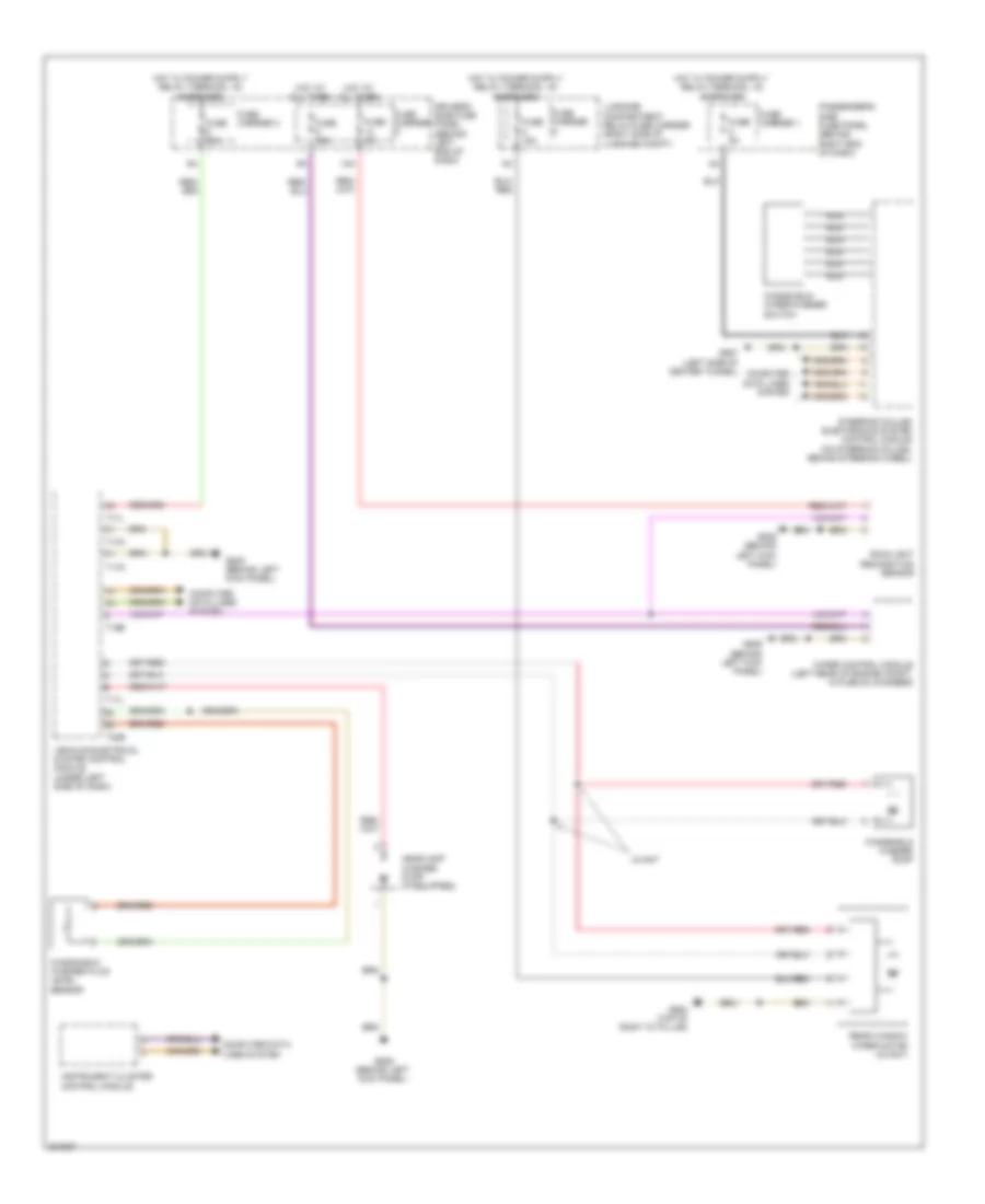 Электросхема стеклоочистителя, дворников и омывателя для Audi A4 2.0T Quattro 2010