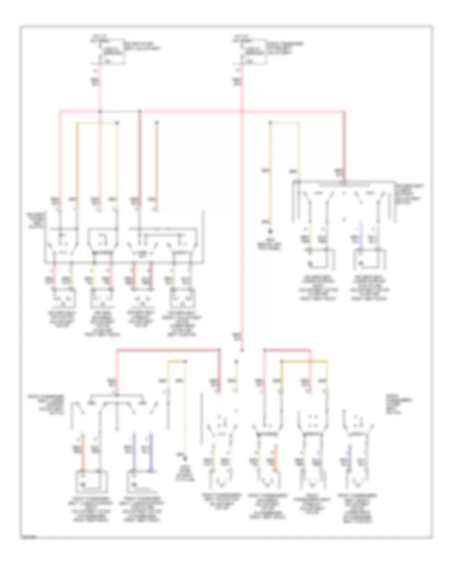 Power Seats Wiring Diagram for Audi A4 2.0T Quattro 2010