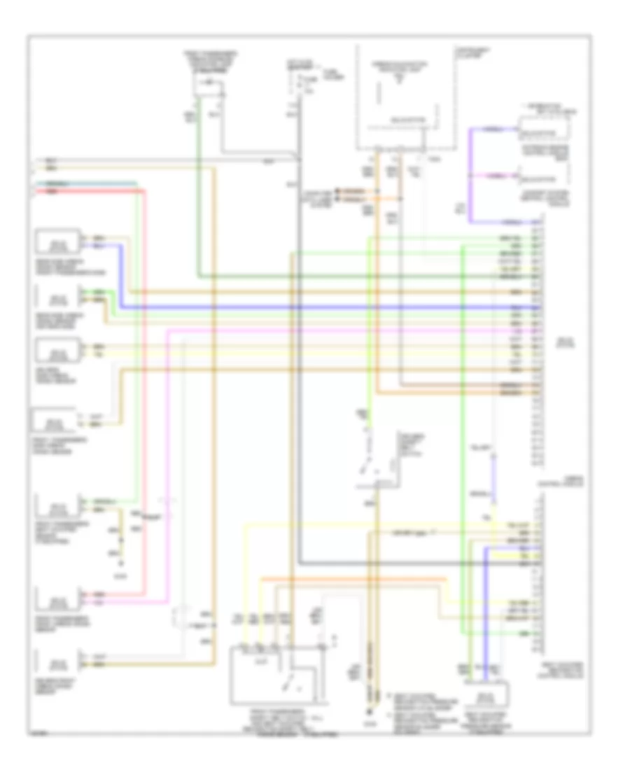 Supplemental Restraints Wiring Diagram, with Convertible (2 of 2) for Audi A4 Quattro 2007
