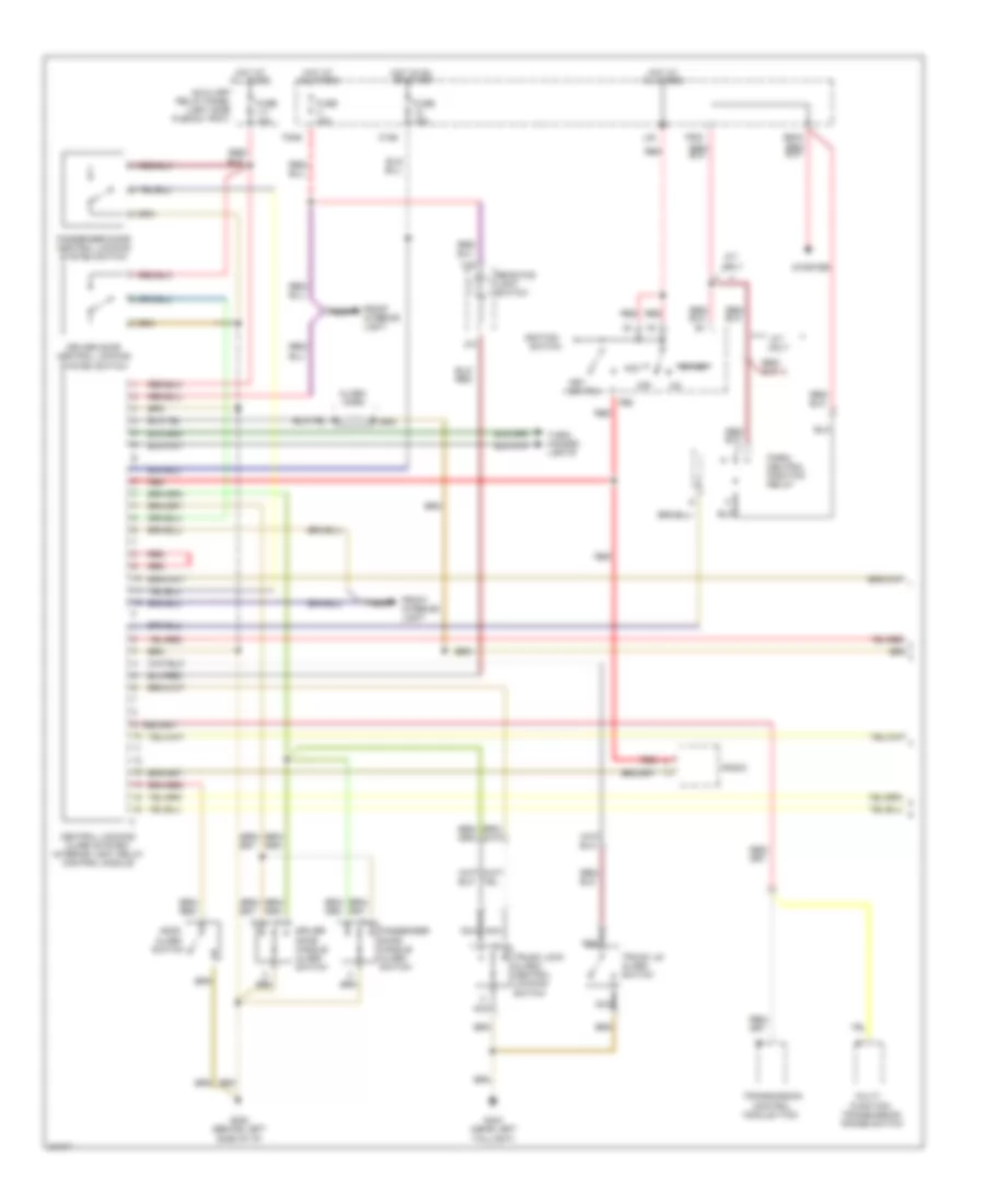 Anti theft  Central Locking Wiring Diagram 1 of 2 for Audi 90 Quattro 1995