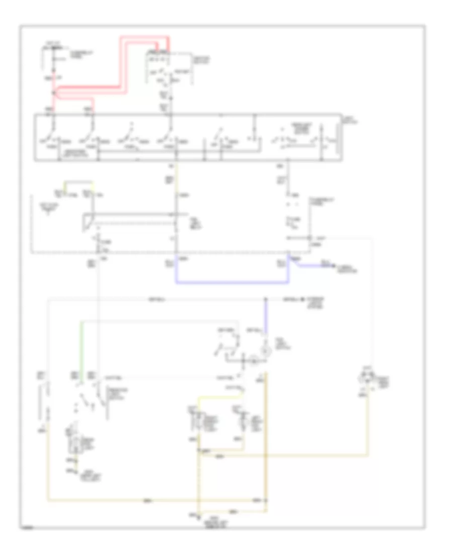 Fog Lamps Wiring Diagram with DRL for Audi 90 Quattro 1995