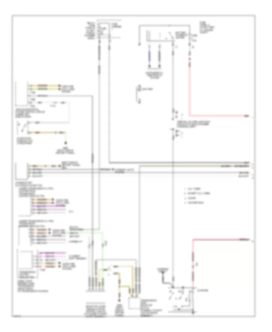 Starting Wiring Diagram 1 of 2 for Audi A5 Premium 2014