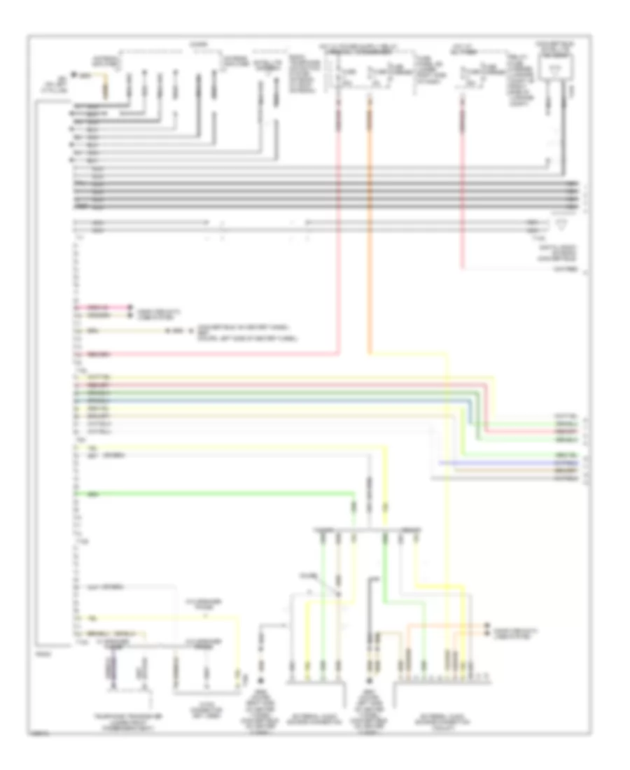 Radio Wiring Diagram Standard Infotainment 1 of 2 for Audi A5 2 0T 2010