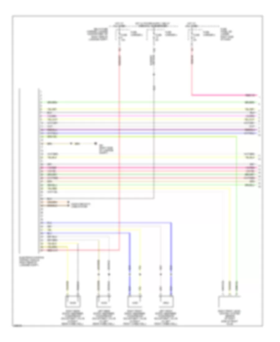 Electronic Suspension Wiring Diagram 1 of 2 for Audi A5 2 0T 2010