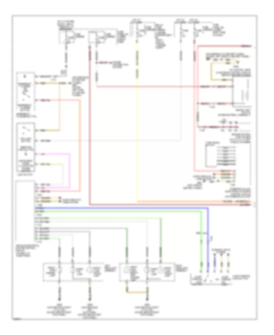 Exterior Lamps Wiring Diagram 1 of 3 for Audi A5 2 0T 2010
