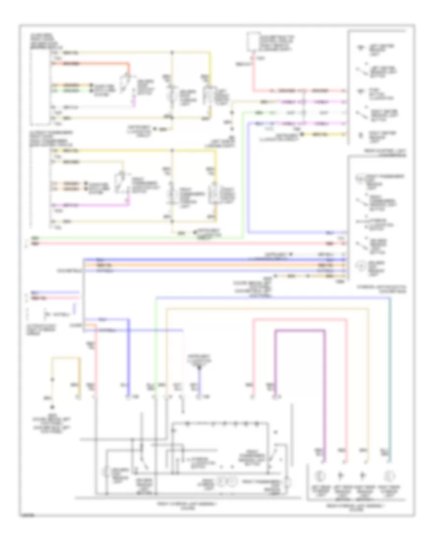 Courtesy Lamps Wiring Diagram 2 of 2 for Audi A5 2 0T 2010