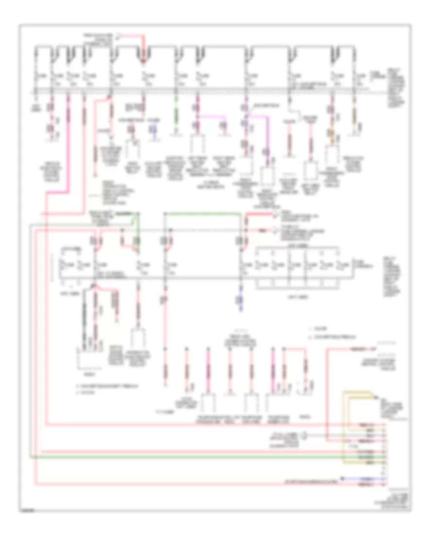 Power Distribution Wiring Diagram 3 of 9 for Audi A5 2 0T 2010