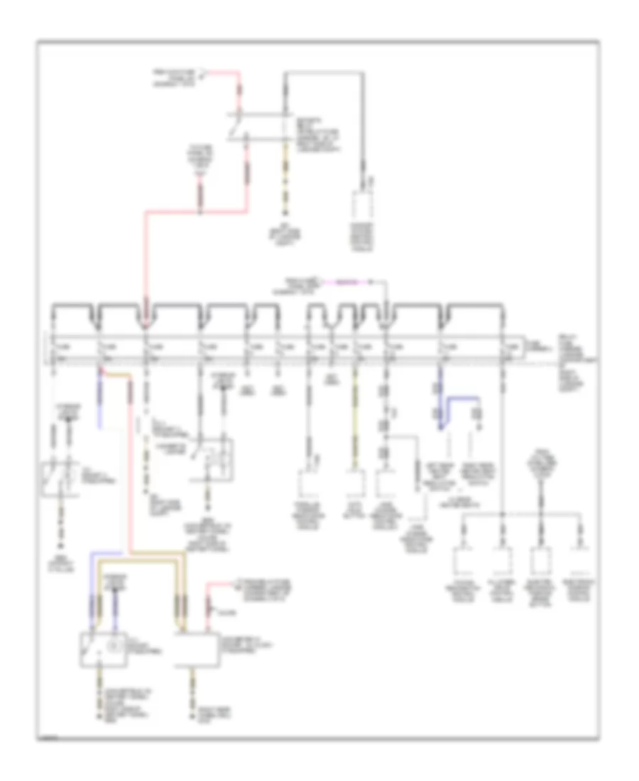 Power Distribution Wiring Diagram 4 of 9 for Audi A5 2 0T 2010