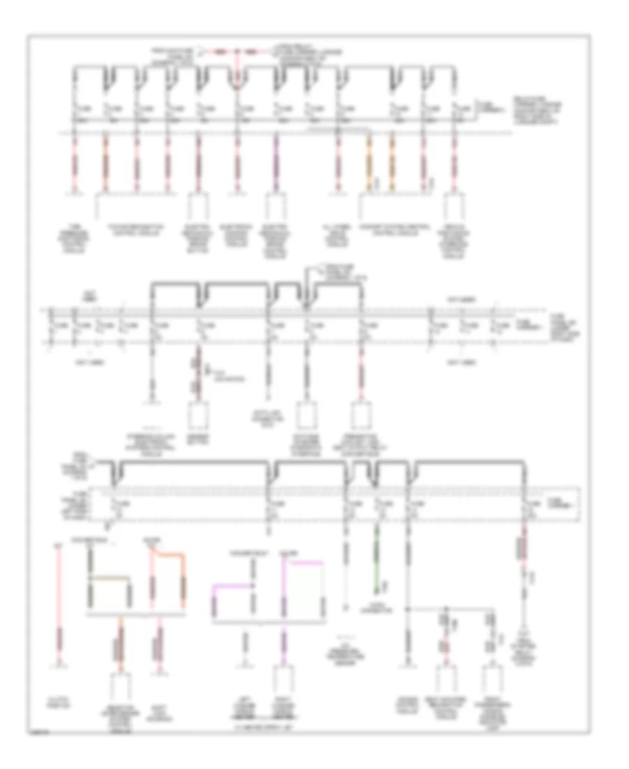 Power Distribution Wiring Diagram 9 of 9 for Audi A5 2 0T 2010