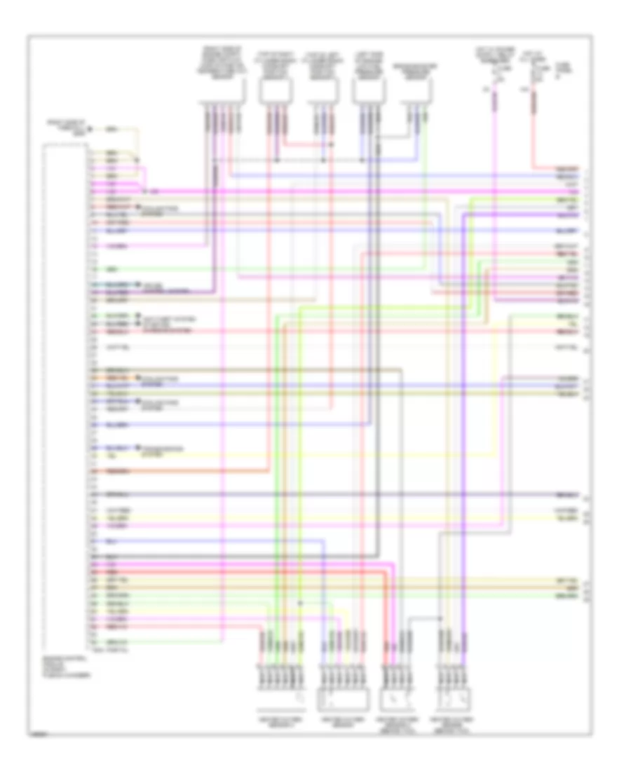4.2L, Engine Performance Wiring Diagram (1 of 5) for Audi A6 2007