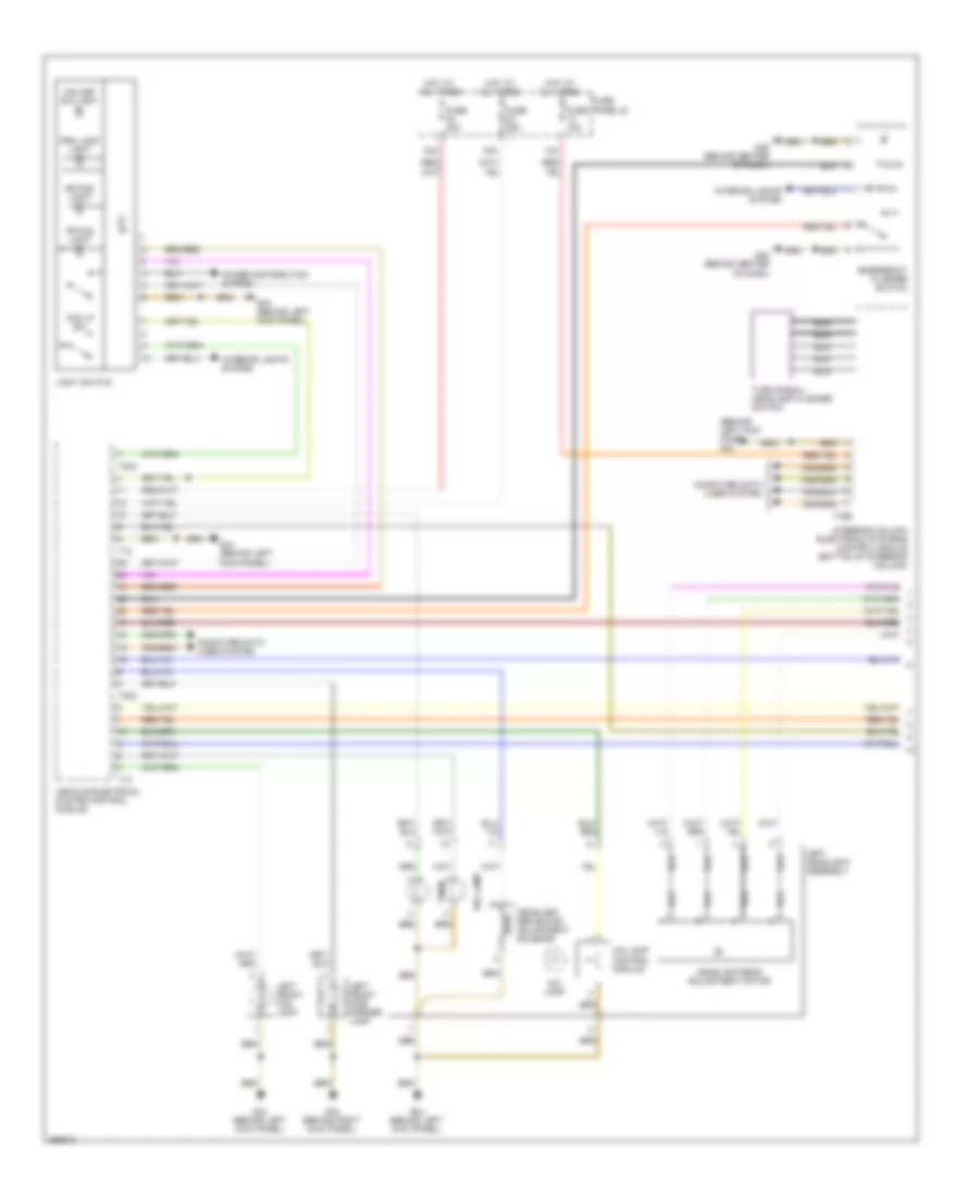 Headlights Wiring Diagram with Bi Xenon without Adaptive Headlights 1 of 2 for Audi A6 2007