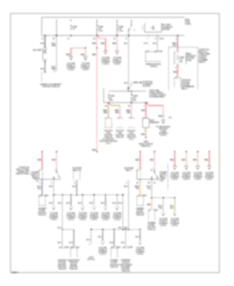 Power Distribution Wiring Diagram 1 of 6 for Audi A6 2007