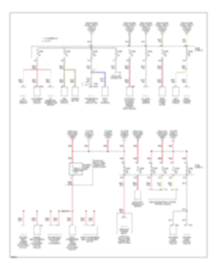 Power Distribution Wiring Diagram 2 of 6 for Audi A6 2007