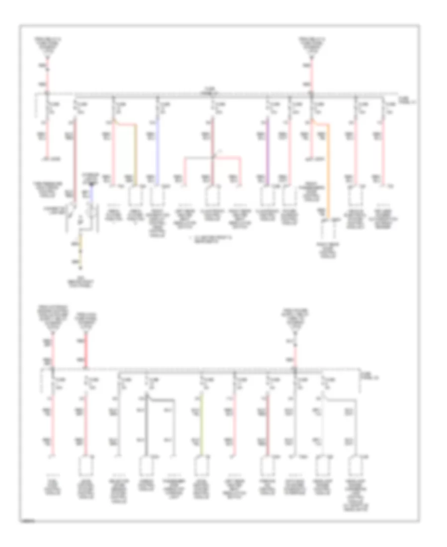 Power Distribution Wiring Diagram 4 of 6 for Audi A6 2007